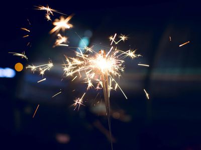 Bright energy spark in dark space